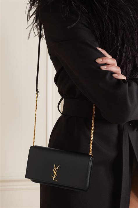 ysl monogram phone holder bag black|cassandre phone holder with strap.